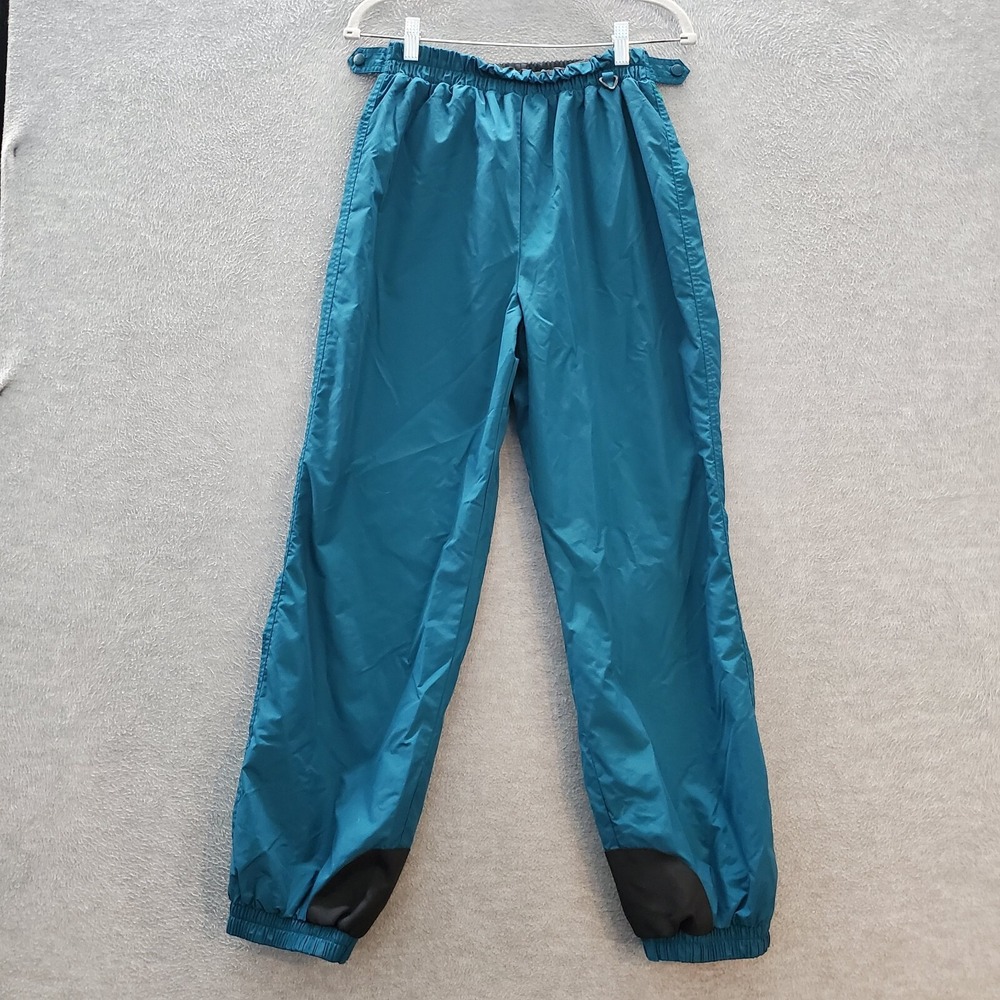 Columbia Women Activewear Pants Medium Blue Ski Snowboard Windbreaker Nylon